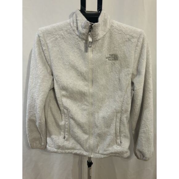 The North Face Light Gray Full Zip Women's Fleece Jacket size M - Picture 1 of 5
